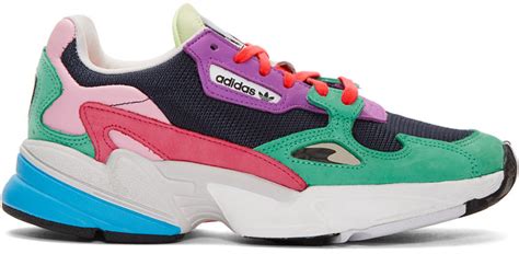 adidas originals multicolor falcon 90's low top sneaker